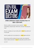 CWEA Collections Grade 2 Practice Test/ 74 Q&A/ 2024-2025. 