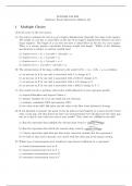 Econometrics review