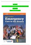 TEST BANK - Nancy Caroline’s Emergency Care in the Streets, 8th Edition by Nancy Caroline