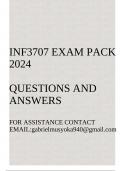 INF3707 Exam pack 2024(Database Design and Implementation) Questions and  answers