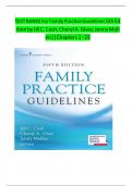 TEST BANKS For Family Practice Guidelines 5th Edition by Jill C. Cash; Cheryl A. Glass; ‎Jenny Mullen||Chapters 1 - 23