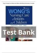 TEST BANK Wong's Nursing Care of Infants and Children (12TH Edition) by Marilyn J. Hockenberry Chapter 1-34| LATEST VERSION 2024 |Complete Guide A+.