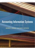 Test Bank (AIS) Accounting information systems 11th edition bodnar Hopwood