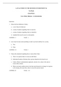 Law and Ethics in the Business Environment, Halbert - Complete test bank - exam questions - quizzes (updated 2022)