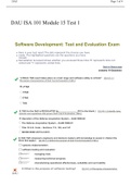 DAU ISA 101 Module 15 Test 1