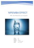 Profielwerkstuk Mpemba-effect