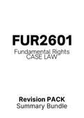 FUR2601 - Summarised Cases (Bundle)