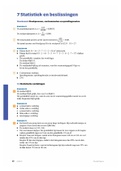 H7 Statistiek en beslissingen wiskunde havo A 