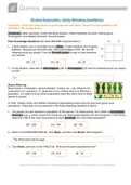 GIZMO Student Exploration: Hardy-Weinberg Equilibrium GIZMO (ALL ANSWERS ARE 100% CORRECT)