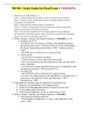 NR 503 FINAL EXAM STUDY GUIDE 2 VERSIONS / NR 503 FINAL EXAM STUDY GUIDE 2 VERSIONS: CHAMBERLAIN COLLEGE OF NURSING - LATEST, A COMPLETE DOCUMENT FOR EXAM