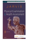Test Bank solution for jarvis physical exam and complete Nclex hurst review 2022;A+ guide