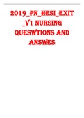 hesi exit v1 nursing queswtions and answes