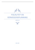 Volledige samenvatting + oefeningen FISCALITEIT (deel mevrouw Dhondt) 2021-2022