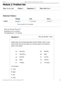 Portage Learning CHEM 104 Module 2: Problem Set: General Chemistry 2 with Lab