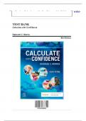 TEST BANK For- Calculate with Confidence, 8th Edition by Deborah C. Morris, All Chapters 1 - 24, Complete Newest Version |ultimate guide  A+