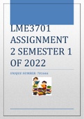 LME3701 ASSIGNMENT 2 SEMESTER 1 OF 2022 [701666]