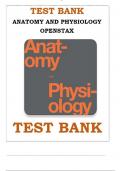 Anatomy and Physiology 2nd Edition by OpenStax TEST BANK  Complete Guide Chapter 1-28 