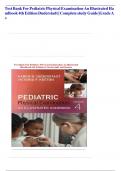 FULL TEST BANK- Pediatric Physical Examination: An Illustrated Handbook By( Karen G. Duderstadt, And Victoria F. Keeton) 4th Edition 2024|| 100% verified Answers  | ORIGINAL ONE!