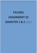 FAC2601 ASSIGNMENT 02 SEMESTER 1 & 2