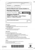 EDEXCEL GCSE Religious Studies A  1ra0 1a question paper may-june 2024