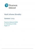 EDEXCEL GCSE Science  1ch0 1f marking scheme may-june 2024