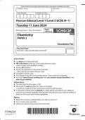 EDEXCEL GCSE Science  1ch0 2f question paper may-june 2024