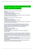 AU 62 Practice Test Questions with 100% Correct Answers 