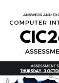 CIC2601 Assignment 5 (COMPLETE ANSWERS & EXPLANATIONS) 2024 - DUE  3  OCTOBER 2024