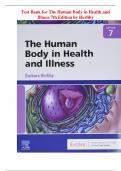 Test Bank for The Human Body in Health and  Illness 7th Edition by Herlihy