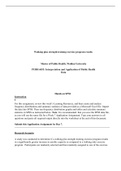 PUBH 6033 Week2Assgn1.UchenduD.doc    Walking plus strength training exercise program results  Master of Public Health, Walden University  PUBH 6033: Interpretation and Application of Public Health Data  Instructions  Hands on SPSS  For this assignment, r