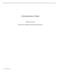 Wk5AssignTedrowW.docx (1)    Evaluating Significance of Findings  Walden University  RSCH 8210: Quantitative Reasoning and Analysis   14:15:33 GMT -05:00  Evaluating Significance of Findings  Scenario One  Scenario one uses a sample size of 65 students wh