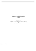 WK2AssgnPollT.docx    Analyzing the Responsibility of the Audit Committee  Walden University  ACCT 6600: Managing Operational and Financial Business Risks   14:37:46 GMT -05:00  Risk management  is an essential element of managing the operations of an org