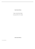 Wk2AssgnJonesK.doc    Social Control Theory  Master of Social Work, Walden University SOCW 6135: Criminal   Social Control Theory   14:51:31 GMT -05:00  Analyze the degree to which social control theory explains engagement in criminal behavior  Social con