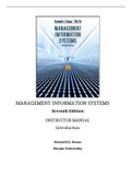 Management Information Systems, Oz - Solutions, summaries, and outlines.  2022 updated