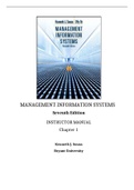 Management Information Systems, Sousa - Solutions, summaries, and outlines.  2022 updated