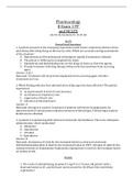 BSN NSG 3032 Pharmacology Final Exam Questions and Answers- South University Tampa