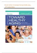 Ebersole And Hess’ Gerontological Nursing & Healthy Aging Test Bank, |10th Canadian Edition | By Touhy & Jett | All Chapters Included | Elaborated Answers | Newest Version