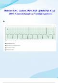 Baycare EKG (Latest 2024/ 2025 Update) Qs & As| 100% Correct| Grade A (Verified Answers)