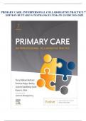 PRIMARY CARE: INTERPERSONAL COLLABORATIVE PRACTICE 7TH EDITION BUTTARO’S TESTBANK/ULTIMATE GUIDE 2024-2025