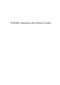 FUR2601 Questions and Answers Exams.