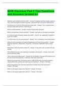 NHIE Electrical Part 2 Test Questions and Answers Graded A+