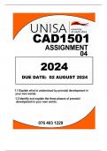 CAD1501... ASSIGNMENT 04,,DUE DATE 02 OCTOBER 2024