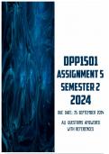 DPP1501 Assignment 5 2024 | Due 25 September 2024