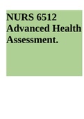 NURS 6512 / NURS6512 Advanced Health Assessment Exam.