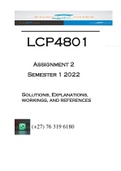 LCP4801 - ASSIGNMENT 02 SOLUTIONS (SEMESTER 01 - 2022)