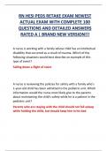 RN HESI PEDS RETAKE EXAM NEWEST  ACTUAL EXAM WITH COMPLETE 100  QUESTIONS AND DETAILED ANSWERS  RATED A | BRAND NEW VERSION!!!