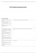 HLTH 503 EPIDEMIOLOGY STUDY GUIDE QUESTIONS AND ANSWERS