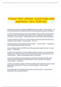   FISDAP TEST AIRWAY QUESTIONS AND ANSWERS 100% VERIFIED.