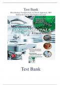 TEST BANK  MICROBIOLOGY FUNDAMENTALS: A CLINICAL APPROACH (3RD) BY COWAN 