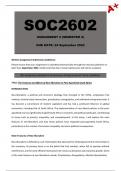 SOC2602 Assignment 2 (Semester 2) 2024 - Due 24 September 2024